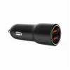 Auto mobilo ierīču lādētājs Gembird TA-UC-A2QC36-CAR-01, 36 W, 12–24 V, cigarešu aizdedzinātāja ligzda, melns