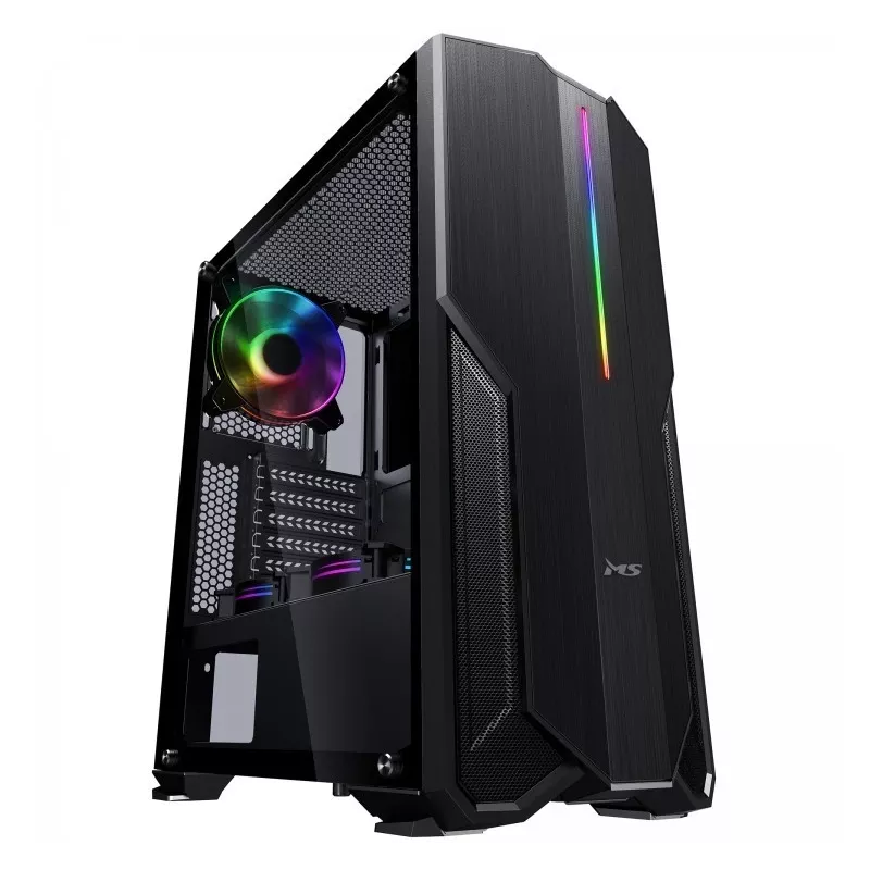 PC GAMING Korpuss MS FIGHTER V310 MELNS (MSC10008)