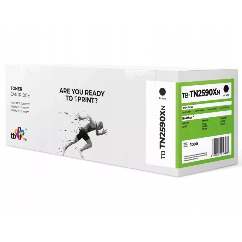 Toner Brother TN2590XL TB-TN-2590XN BK 100% jauns