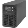 Qoltec Nepārtrauktās barošanas avots (UPS) | 1kVA | 1000W | Jaudas koeficients 1.0 | LCD | EPO | USB | Online