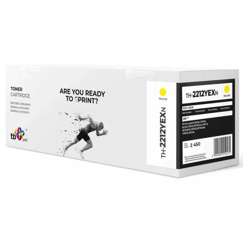 Tonera kasetne priekš HP Color LJ Pro M255 W2212X TH-2212YEXN 100% jauns YE