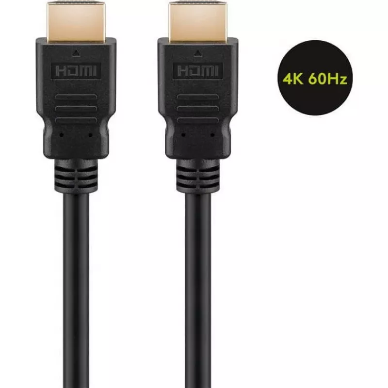 Goobay 60627 High Speed HDMI kabelis ar Ethernet, 4K/60Hz, melns | HDMI | 15 m