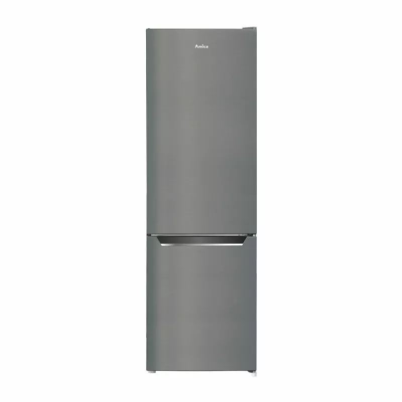 Saldētava-ledusskapis AMICA FK2525.4UNTX(E) brīvstāvošs 250L, sudraba krāsā, apakšējā saldētava, R600a
