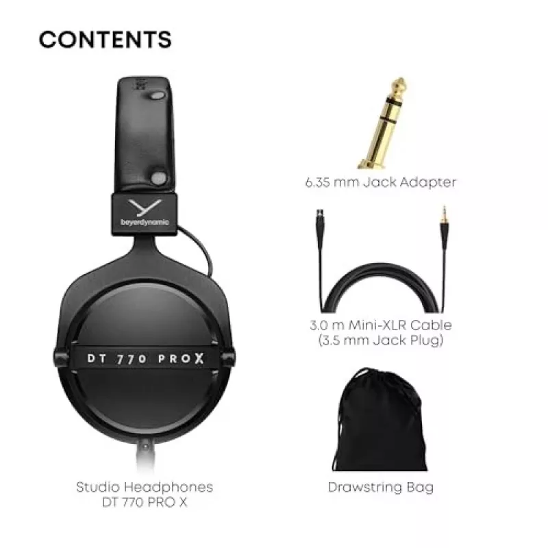 Beyerdynamic DT 770 PRO X Pāri ausīm uzliekamās slēgtās studijas austiņas