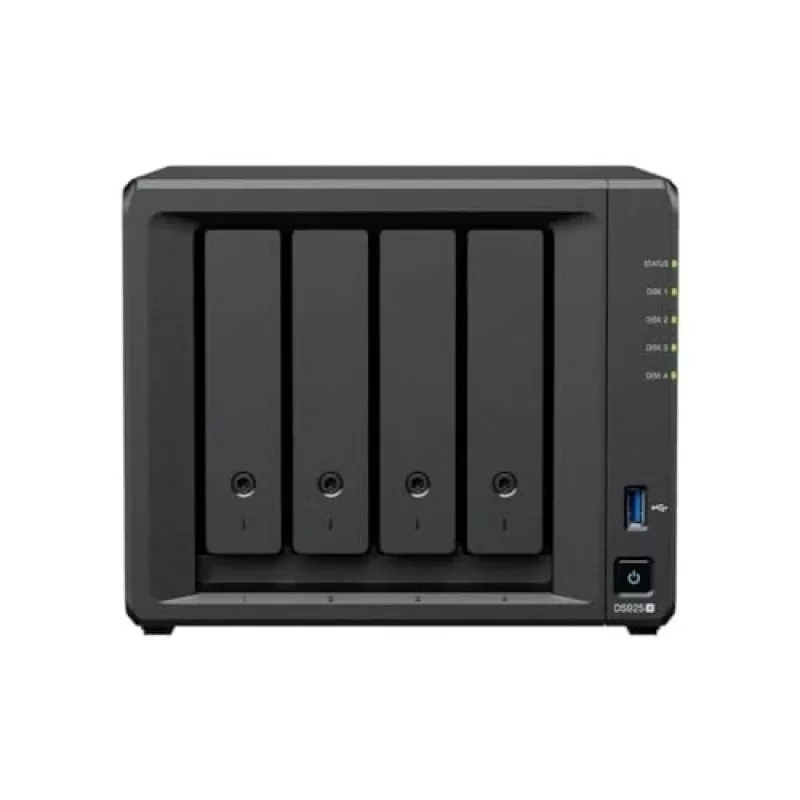 Synology DiskStation DS925+ NAS/serveris Ryzen Embedded V1500B 4 GB DDR4 0 TB Melns