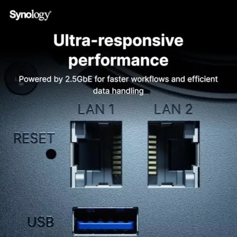Synology DiskStation DS925+ NAS/serveris Ryzen Embedded V1500B 4 GB DDR4 0 TB Melns