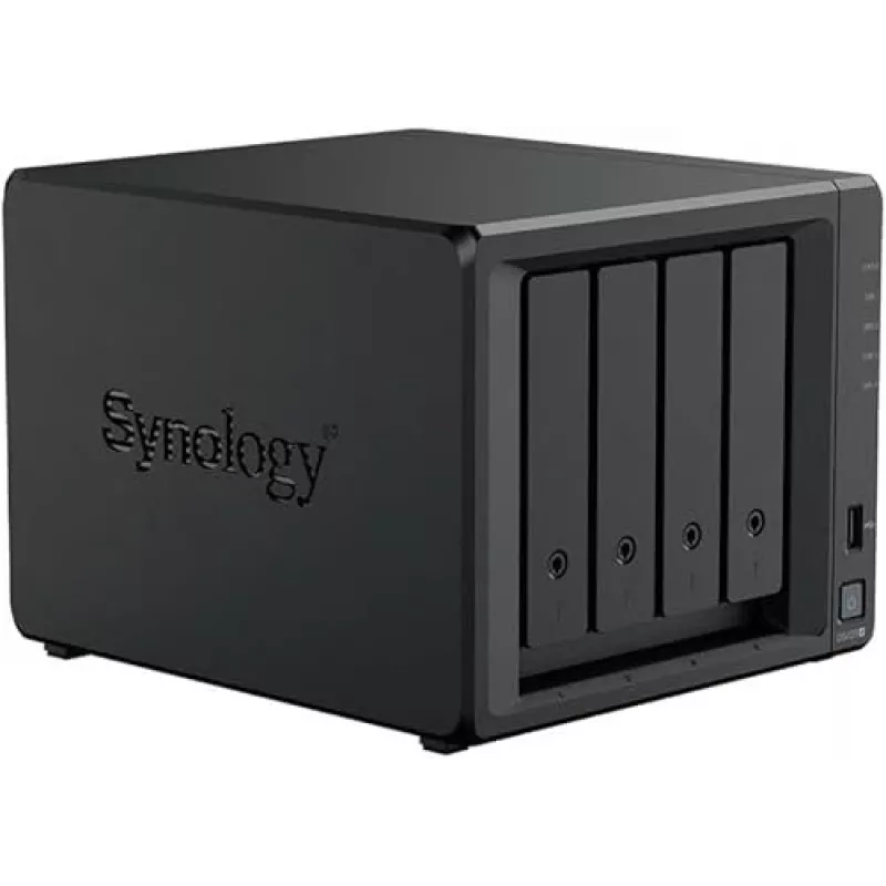 NAS krātuves serveris SYNOLOGY DS425+ — 4 nodalījumu, Intel Celeron J4125 2.0–2.7 GHz, 2 GB DDR4, 0 TB, 2.5GbE, 2 M.2 sloti