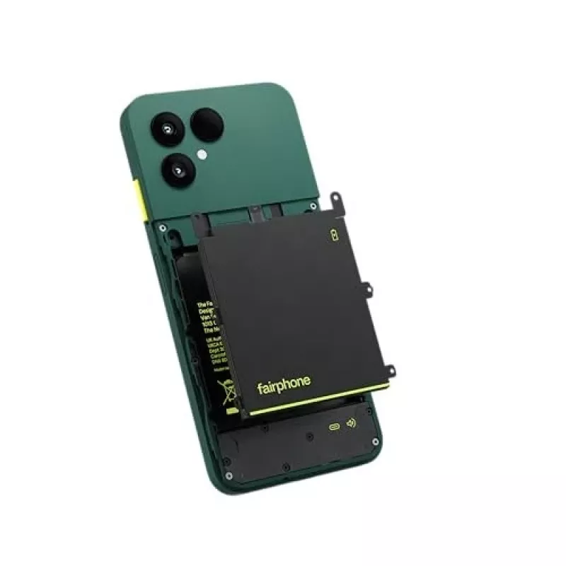 Fairphone The (Gen 6) 16 cm (6.31 inch) Dual SIM Android 15 5G USB Type-C 8 GB 256 GB 4415 mAh Zaļš