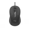 Logitech Signature Wired M520 for Business Optical Wired pele USB-C Plug-and-Play Windows/Mac/Chrome/PC/laptops - Graphite