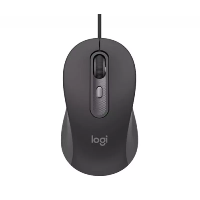 Logitech Signature Wired M520 for Business Optical Wired pele USB-C Plug-and-Play Windows/Mac/Chrome/PC/laptops - Graphite