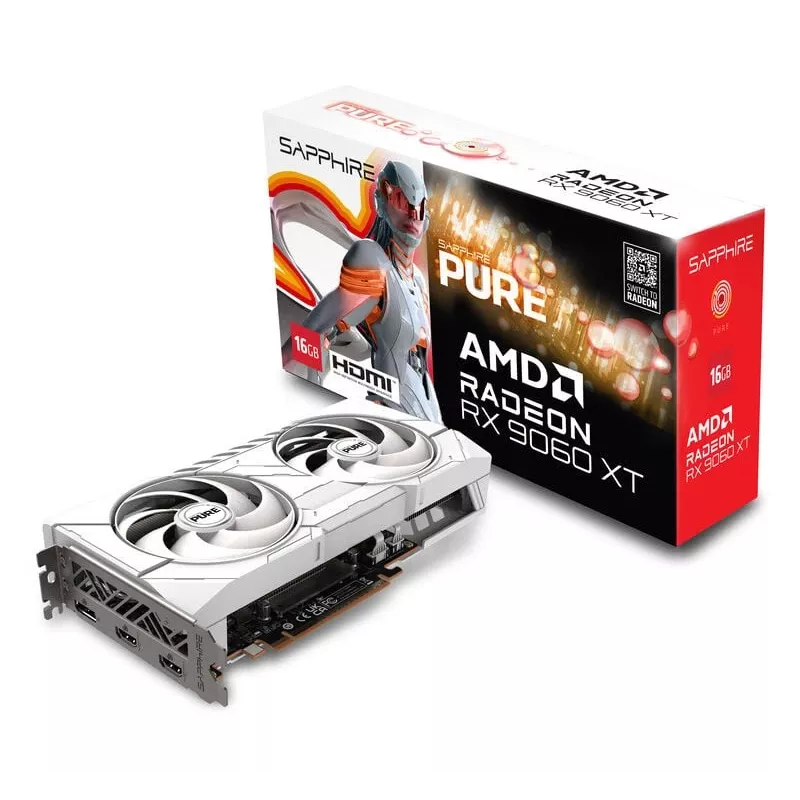 SAPPHIRE PURE Radeon RX 9060 XT Gaming OC 16GB grafikas karte