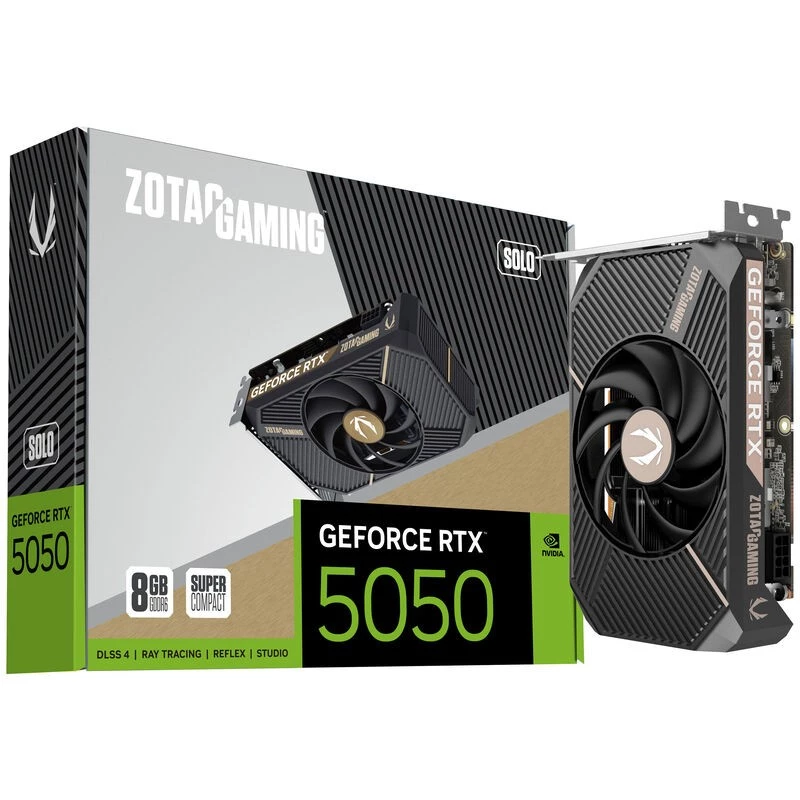 ZOTAC GAMING GeForce RTX 5050 SOLO 8GB GDDR6 grafikas karte