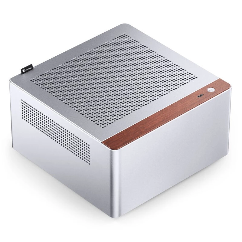 PC korpuss Jonsbo N10 mini tornis ITX sudraba