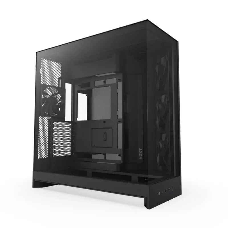 NZXT H9 Air Flow (2025) Lielais divkameru vidējais tornis - Melns