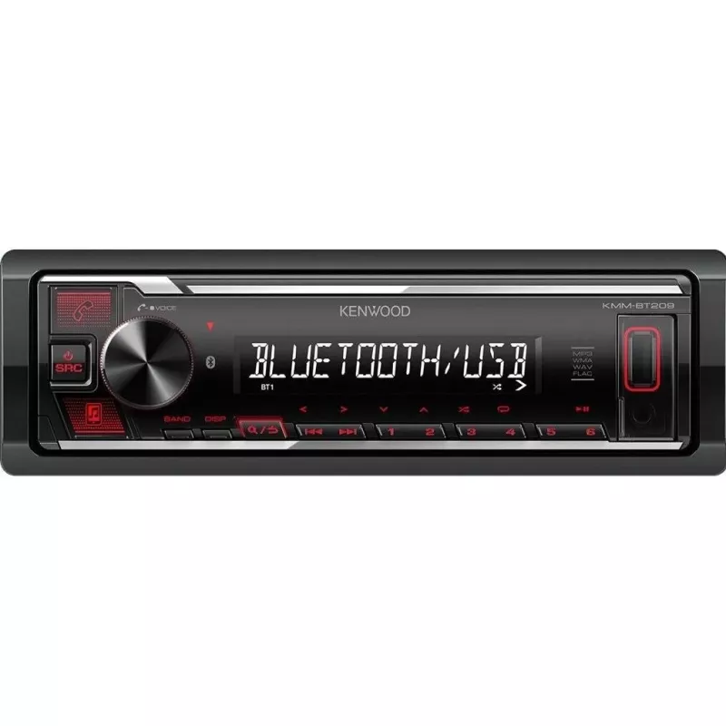 Auto multivides uztvērējs Kenwood KMM-BT209 Bluetooth 200 W Melns