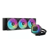 Viss vienā šķidruma dzesētājs DeepCool LE360 V2 ar 3x 120 mm ventilatoriem, Hydro Dynamic gultni, melns, atbalsta LGA1150/1151/1155/1200/1700/AM4/AM5