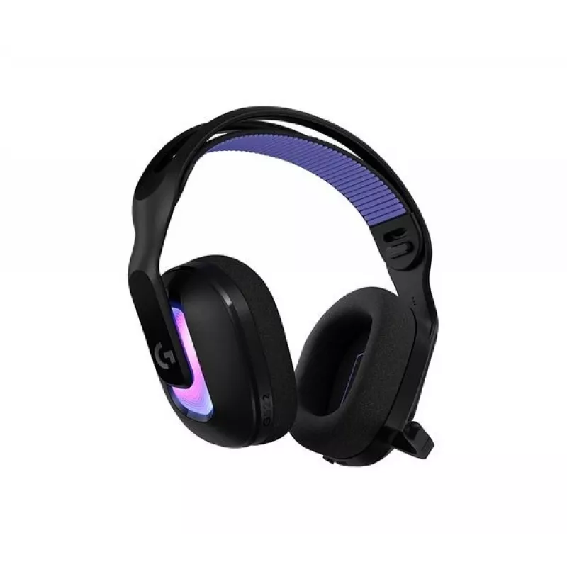 Logitech G G522 LIGHTSPEED bezvadu spēļu austiņas LIGHTSYNC RGB mikrofons un uzlabota sinhronizēta audio trīskāršā savienojamība