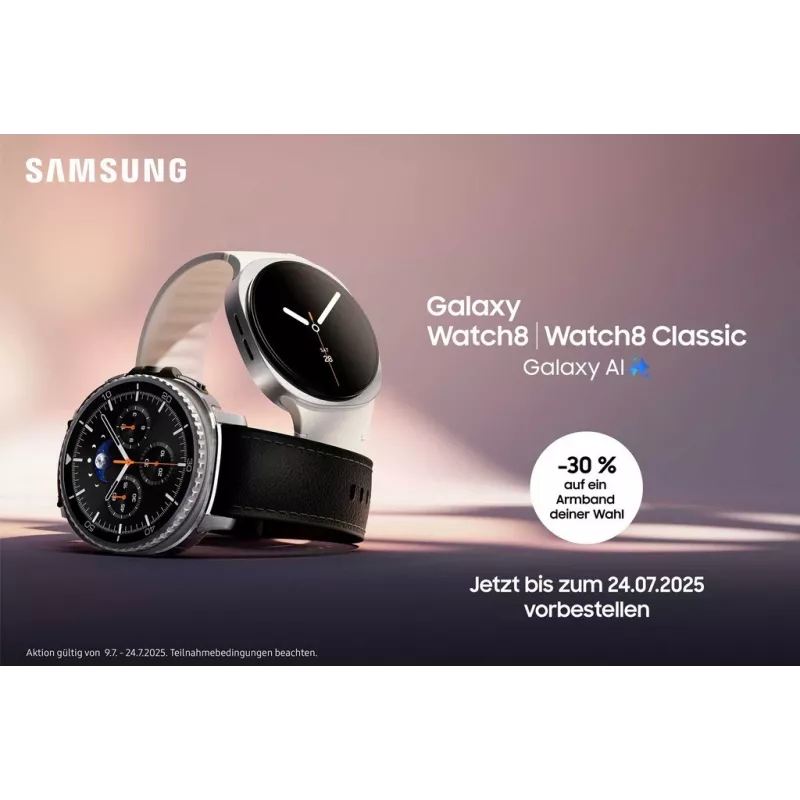 Samsung Galaxy Watch8 44 mm LTE, grafīta krāsā