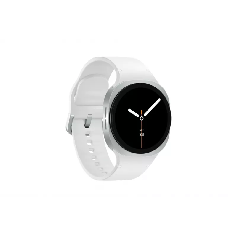 Samsung Galaxy Watch 8 3,3 cm (1,3 collu) AMOLED 40 mm Digitāls 438 x 438 pikseļi Skārienekrāns 4G Sudrabs Wi-Fi GPS (satelīts)