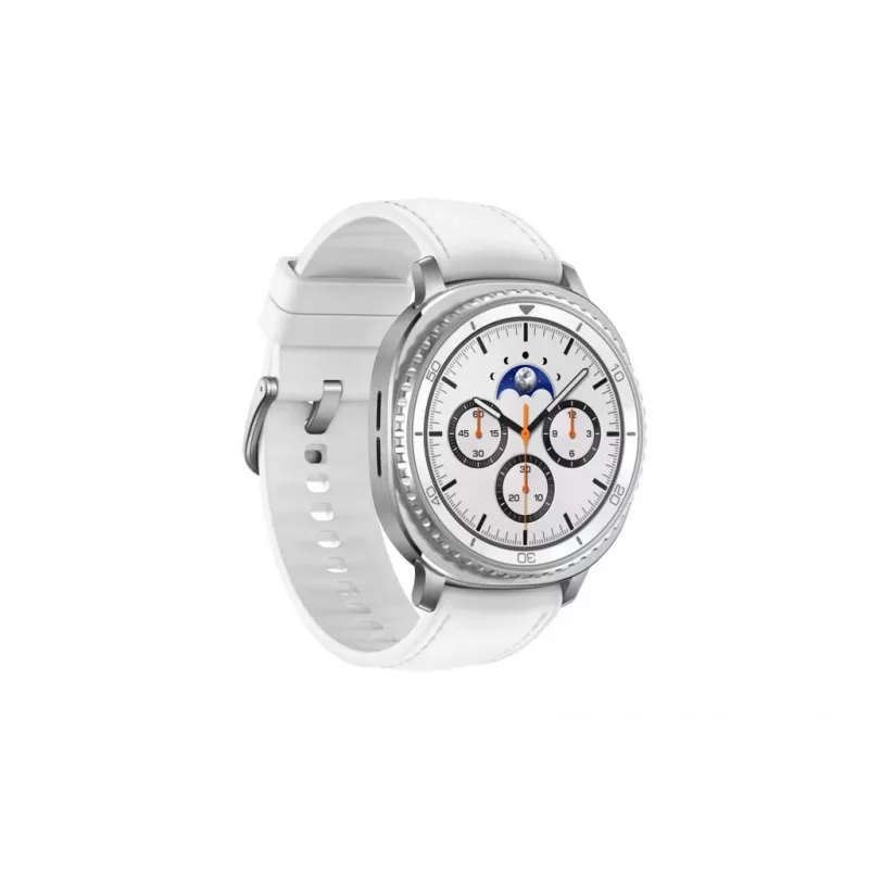 Viedpulkstenis Samsung Galaxy Watch 8 Classic 46 mm Sudraba — 3,3 cm AMOLED, 4G, 64 GB, 445 mAh