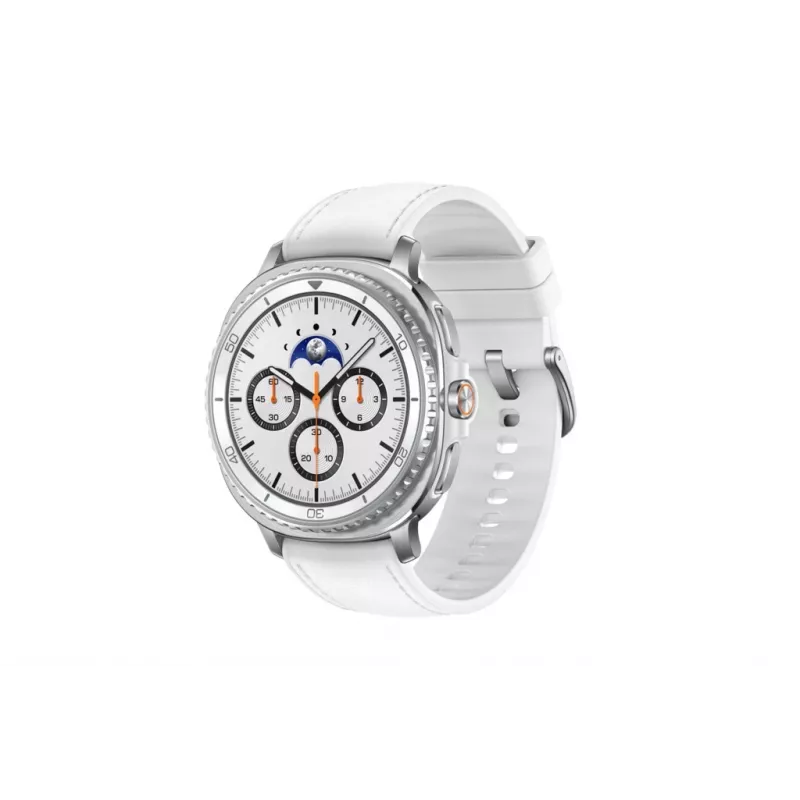 Viedpulkstenis Samsung Galaxy Watch 8 Classic 46 mm Sudraba — 3,3 cm AMOLED, 4G, 64 GB, 445 mAh
