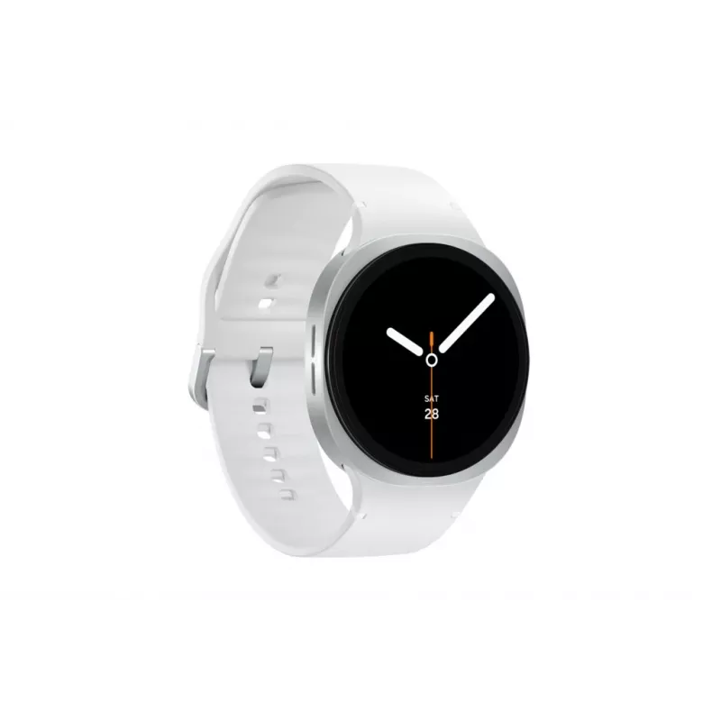 Viedpulkstenis Samsung Galaxy Watch 8 44 mm sudraba, 1,5 collu AMOLED 480x480, 5 ATM, GPS, 32 GB, 435 mAh