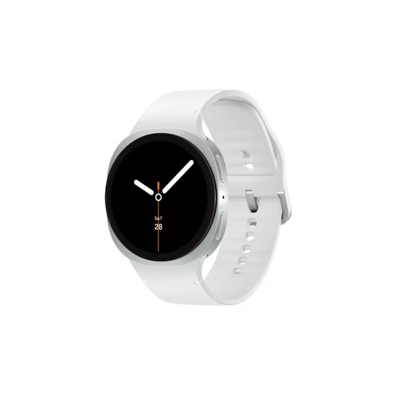 Viedpulkstenis Samsung Galaxy Watch 8 44 mm sudraba, 1,5 collu AMOLED 480x480, 5 ATM, GPS, 32 GB, 435 mAh