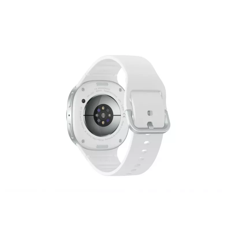 Samsung Galaxy Watch 8 3,3 cm (1,3 collas) AMOLED 40 mm Digitāls 438 x 438 pikseļi Skārienekrāns Sudrabs Wi-Fi GPS (satelīts)