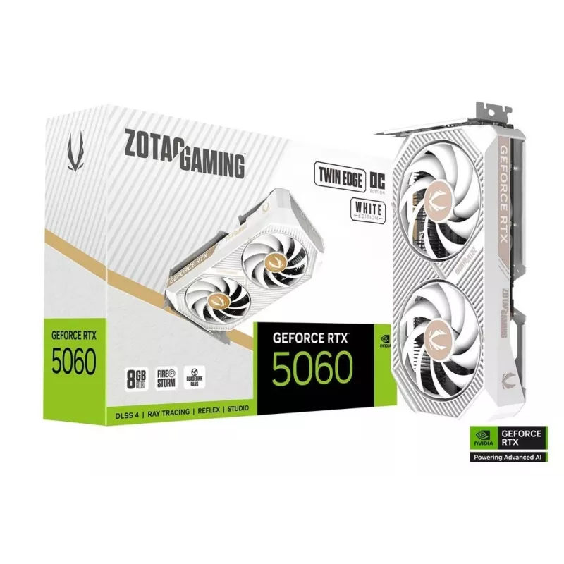 Grafikas karte Zotac GAMING GeForce RTX 5060 Twin Edge OC White Edition 8GB GDDR7