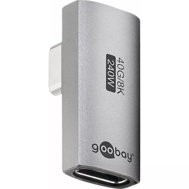 Goobay 74443 USB-C™ Adapteris vertikāls 90° pagriezts, USB4™ | Goobay