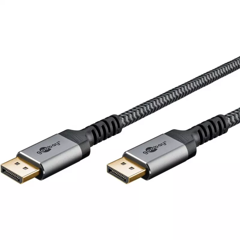Goobay DisplayPort kabelis 2.0/2.1, 80 Gbit/s | 75685 | DisplayPort uz DisplayPort