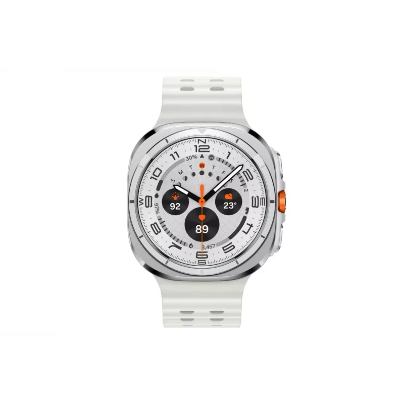 Viedpulkstenis Samsung Galaxy Watch Ultra 47 mm Titanium White — AMOLED 1,5 collas, 4G, 64 GB, 590 mAh