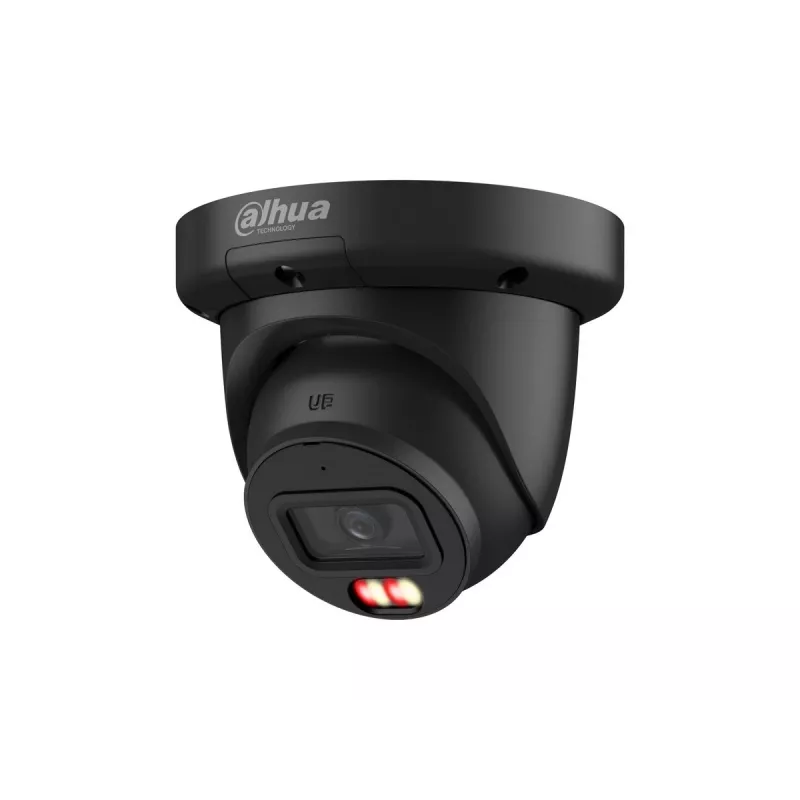 IP drošības kamera DAHUA IPC-HDW3849QM-S-IL — kupolveidīga, iekštelpām/ārā, pie griestiem, vadu, 6 MP (3288 × 1850), melna
