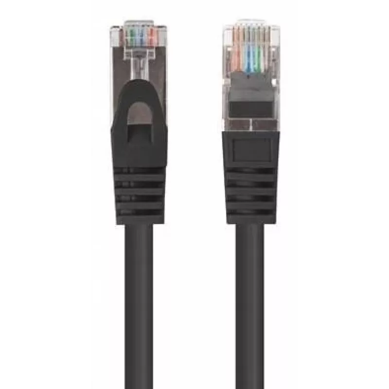 LANBERG RJ-45 Cat6 komutācijas kabelis PCF6-20CC-0150-BK, F/UTP, CCA vads, 1,5 m, melns