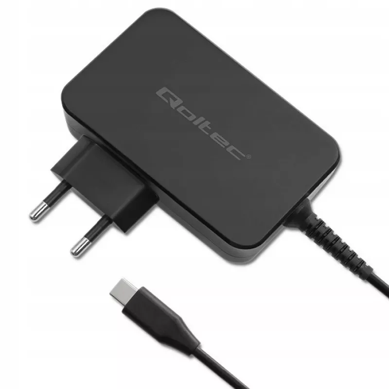 GaN strāvas adapteris QOLTEC 52387 90W 1x USB‑C 5–20V