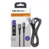 Qoltec kabelis USB 2.0 Type C uz Type C 100W Qc 3.0 Pd 1m Melns