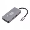 TB adaptera centrs USB-C (7-in-1) HDMI USB SD/tf RJ45 (2500 Mbps) PD