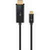 Goobay USB-C uz HDMI kabelis 4K 60 Hz 1 m melns - -Spraudnis> HDMI (75696)