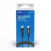 Savio USB-C — USB-C kabelis CL-174 1 m melns USB 3.2 Gen 1