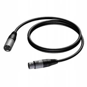 Procab XLR vīrieša uz XLR sievietes kabelis 1,5 m — balansēts mikrofona/audio kabelis