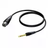 Procab XLR vīrišķais–6,3 mm (1/4 collu) ligzda vīrišķais stereo kabelis 1,5 m