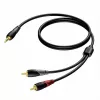 3,5 mm ligzdas vīrišķā stereo–2×RCA/Cinch vīrišķā audio kabelis Procab 1KPCL049 5 m