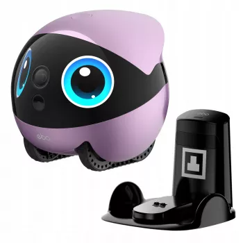 EnaBot Ebo Air 2 Plus mājas mobilais uzraudzības robots ar AI kameru, violets