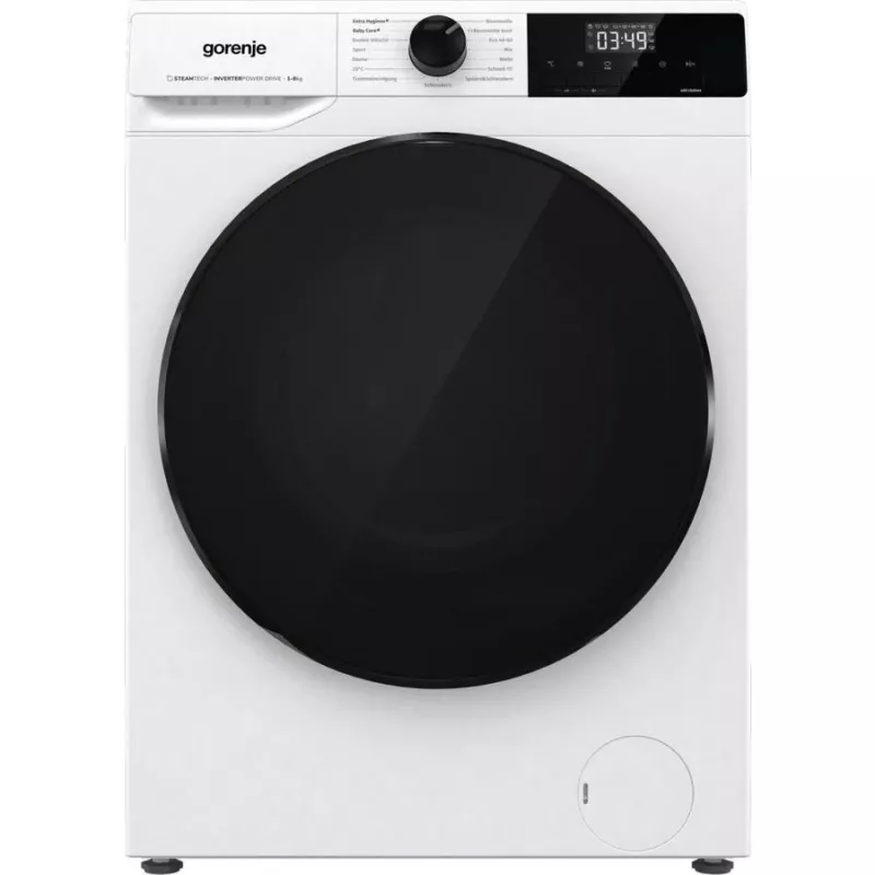 Veļas mašīna Gorenje WNHAI84APS/PL, 1400 apgr./min., 8 kg, energoefektivitātes klase A, platums 60 cm, balta