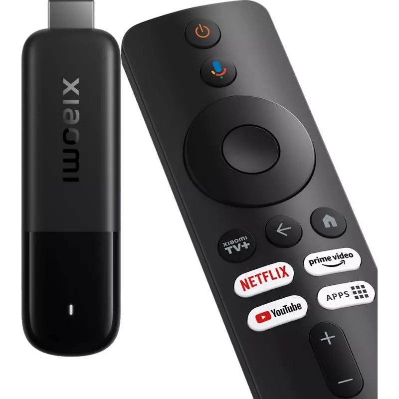 Straumēšanas multivides atskaņotājs Xiaomi Smart TV Stick 4K (2. paaudze) — 4K@60fps, 6 nm četrkodolu Cortex‑A35, 8 GB, Bluetooth 5.2, Wi‑Fi, HDMI