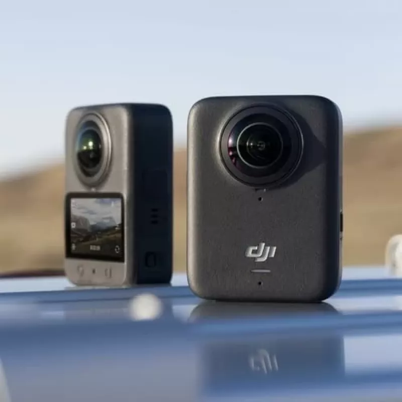 Action kamera DJI Osmo 360 Standard Combo — 8K Ultra HD, 120 MP CMOS, 240 kadri/s, elektroniskā stabilizācija, 2 collu displejs, MicroSD, 183 g, melna