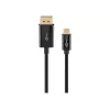Goobay USB-C–DisplayPort kabelis - Zelta pārklājuma savienotāji, Ultra HD izšķirtspēja līdz 4K @ 60 Hz, C tipa Thunderbolt 3/4–DP adapteris, saderīgs ar