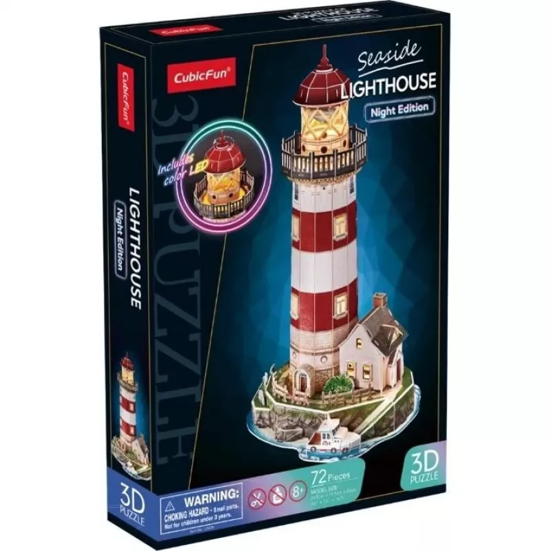 Puzle 3D 72 gabali Laterna nakts versija