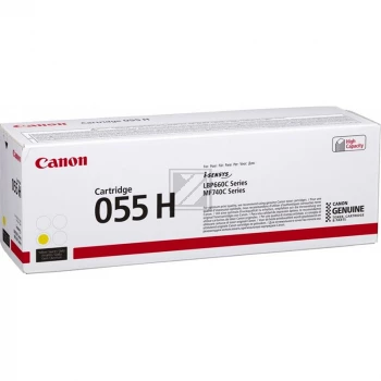 Canon CRG-055HY 5.9K Lpp Dzeltena Tonera Kasetne