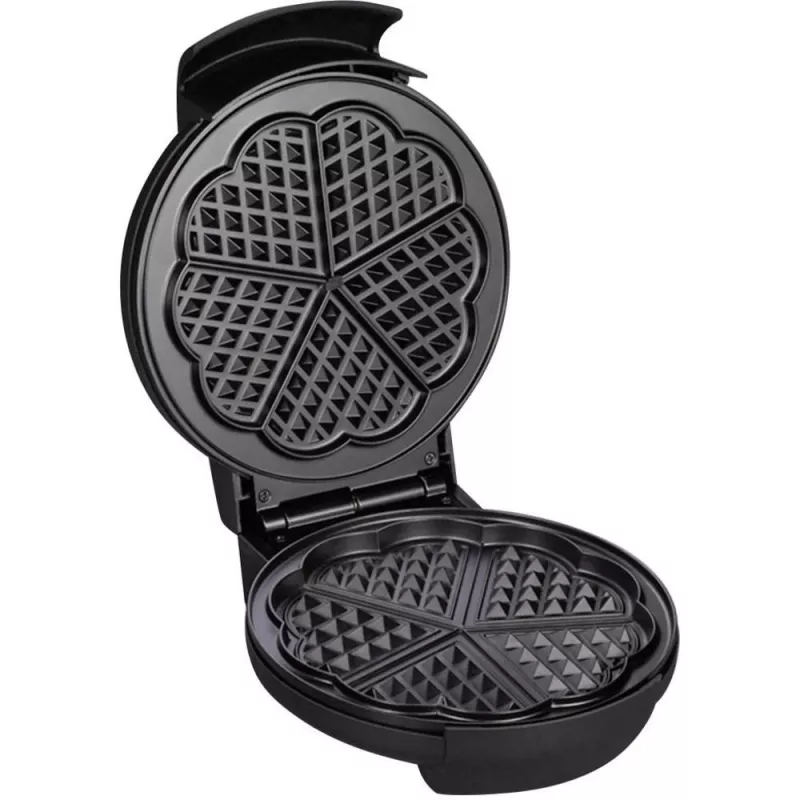 Severin WA 2103 vafeļu dzelzs 4 vafelēm 1200 W Melns, Sudrabs